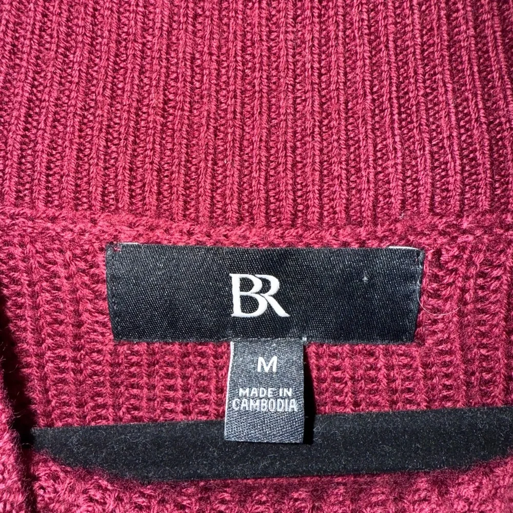 Banana Republic Burgundy cropped sweater - Picture 4 of 4